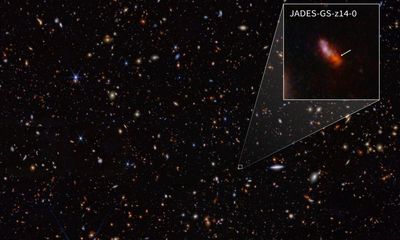 James Webb space telescope photographs most distant known galaxy