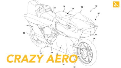 This Motorcycle Patent Has the Wildest Aero We've Ever Seen