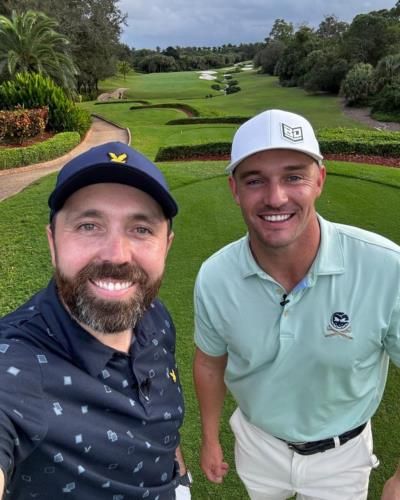 Bryson Dechambeau And Friend Capture Golfing Camaraderie