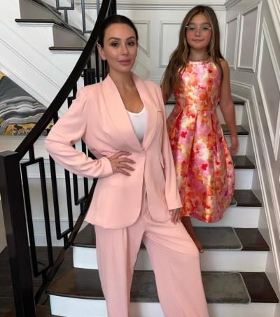Jenni Farley Radiates Joy In Baby Pink Ensemble