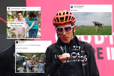 Tweets of the week: Grandpa Geraint Thomas, a fox at the Giro d'Italia, and the greatest camera shot ever