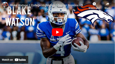 Check out these highlights of new Broncos RB Blake Watson