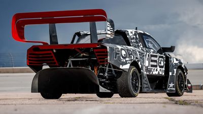 Ford's Electric Pikes Peak Race Truck Makes Three Whole Tons of Downforce