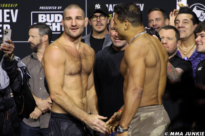 UFC 302 faceoff video: Sean Strickland vs. Paulo Costa final staredown for co-main clash