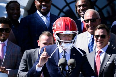 Helmet-wearing Biden Aims To Emulate Back-to-back Super Bowl Champs