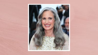 Andie MacDowell's chic occasion-ready look is a lesson in elevating grey hair through makeup