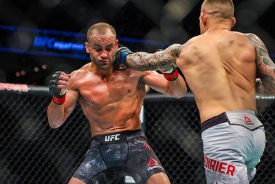 UFC free fight: Dustin Poirier mauls Eddie Alvarez in vicious TKO win