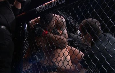 UFC 302 video: Jailton Almeida taps Alexandr Romanov with standing rear-naked choke