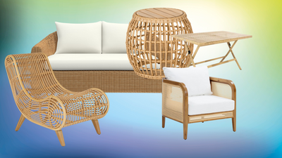 These 12 Pieces of Rattan Outdoor Furniture Can 'Soften the Look' of Your Back Patio Instantly