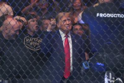 Former President Trump Attends UFC Fight Amid Legal Troubles