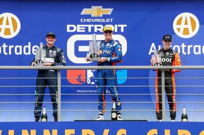 IndyCar Detroit: Dixon wins after tire and fuel gamble in chaotic race
