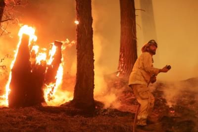 California's Corral Fire 50% Contained, Firefighters Making Progress