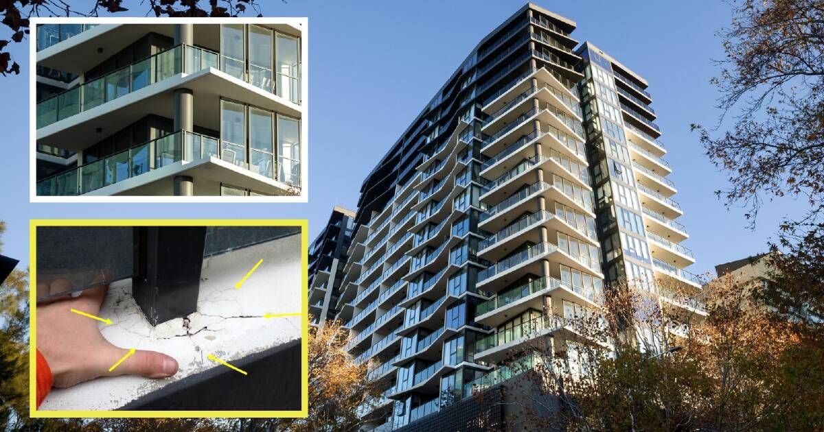 View of Residents of 'luxury' apartments told to avoid…