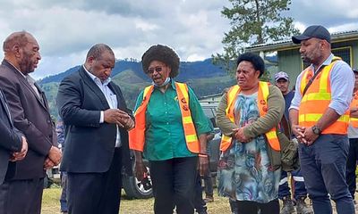 Papua New Guinea’s PM makes first visit to site of deadly landslide