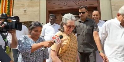 Sonia Gandhi On Exit Poll Prediction: "We just have to wait and see..."