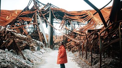 "They bombed a medical supplies warehouse. You could smell medicine in the air..." Sharon Den Adel went to Ukraine to film Within Temptation's latest video. This is what she found.