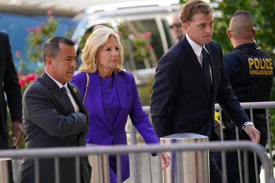 Jill Biden turns up to support Hunter at his gun trial in Delaware