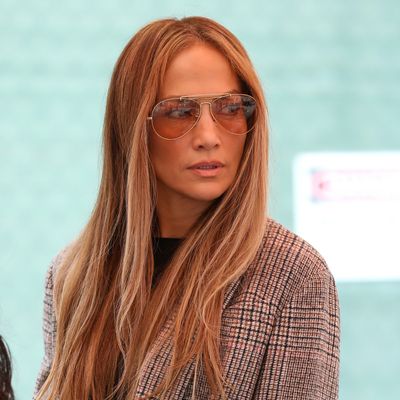 Jennifer Lopez Dresses Down Her Rare Birkin With an Everyday Blazer and Flare Jeans
