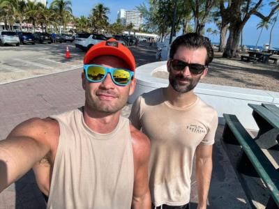 Chris Algieri And Friend Show Camaraderie In Matching Outfits