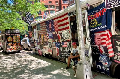 Trump fans' bus loaded with MAGA merchandise crashes in New York City