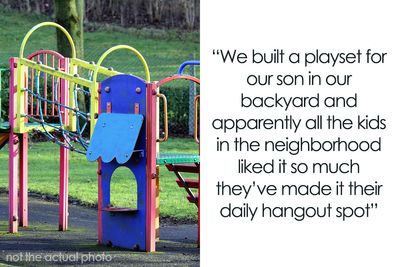 Woman Left Fuming After Neighborhood Kids Invade Her Private Backyard Playset