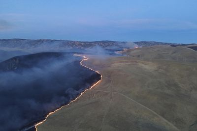 California firefighters make progress against first large fire of the year