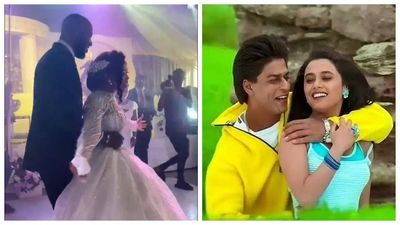 Bride and groom dancing to Shah Rukh Khan, Kajol and Rani Mukerji's 'Kuch Kuch Hota Hai' title track is the cutest video on the internet today - WATCH
