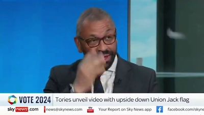 James Cleverly admits Tories may have flown Union Jack flag wrong way up in election defence video