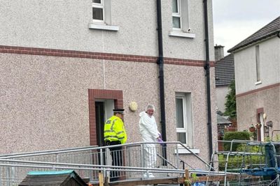 Police tape off Glasgow street after man dies following 'disturbance'