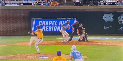 Here it is, the most dramatic bunt you’ll ever see in North Carolina’s NCAA regional win over LSU