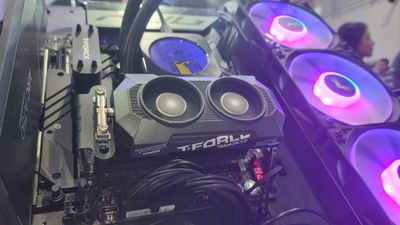 Team Group showed me some blazingly fast Gen 5 SSDs, pink DDR5, and a host of wacky cooling solutions to keep it all in check