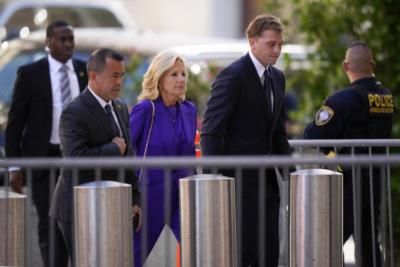 First Lady Jill Biden Attends Hunter Biden's Trial In Delaware