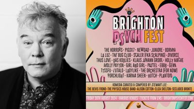 “A mind-melting day out of acid-hued action from five of my favourite acts.” Comedian Stewart Lee is curating his own stage at the first-ever Brighton Psych Fest, with five hand-picked artists