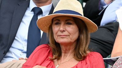Carole Middleton's 90s full fringe and jumpsuit are still so on trend decades later