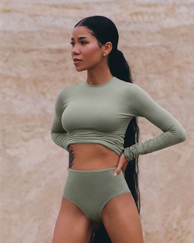 Jhené Aiko Sports Loungewear in the Desert for SKIMS' Brand New Advertising Campaign