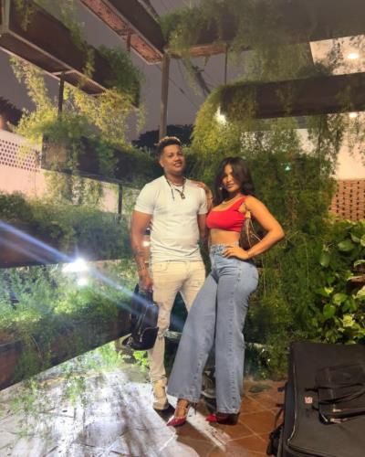 Starlin Castro And Wife Stylishly Pose In Coordinated Outfits