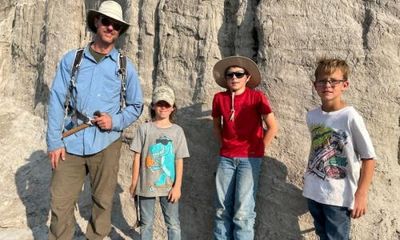 Three boys left ‘completely speechless’ after finding T rex bone in North Dakota