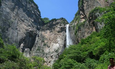 Pride before a fall: water pipe helps cherished waterfall in China stay flowing