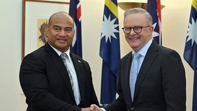 Albanese meets with Nauru leader to boost Pacific ties