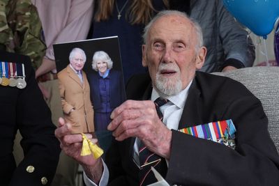 Watch as King Charles attends D-Day ceremony alongside Queen Camilla and Prince William