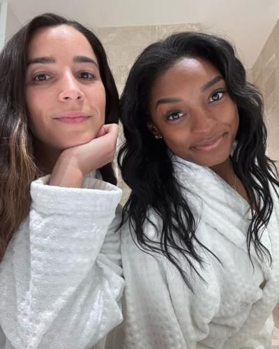 Celebrating Friendship: Simone Biles And Friend Share Joyful Moment