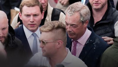 Woman charged with assault by beating and criminal damage after milkshake thrown at Nigel Farage