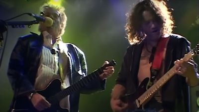 “I said, ‘The winner is…’ and pulled a piece of paper out of my pocket – and said, ‘Edward… uh… Van Halen!’” Unseen footage of Eddie Van Halen and Leslie West's onstage jams and backstage hangs has been unearthed