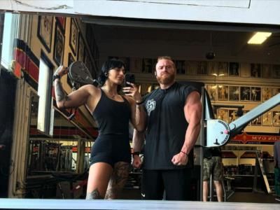 Powerful Gym Duo: Rhea Ripley And Buddy Matthews