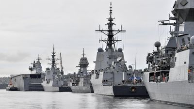 Defective shaft keeps new navy supply ship out of water