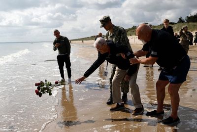 Watch view of Normandy beach on 80th D-Day anniversary