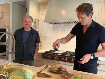 Craig Ferguson And Friend: Comedy And Cooking Collide In Kitchen