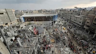 Israeli Military Airstrike Targets Militants In Gaza Refugee Camp