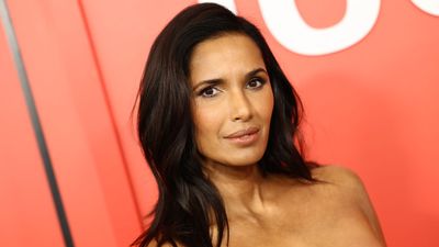 Padma Lakshmi uses this statement furnishing to experiment with a serene shade in her living room – and designers love its versatility