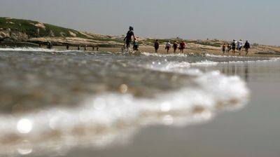 Quicksand doesn't just happen in Hollywood. It happened on a Maine beach